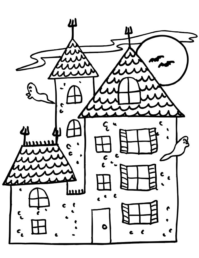 parts of the house coloring pages