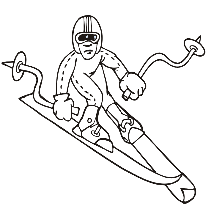 winter olympic sports coloring pages